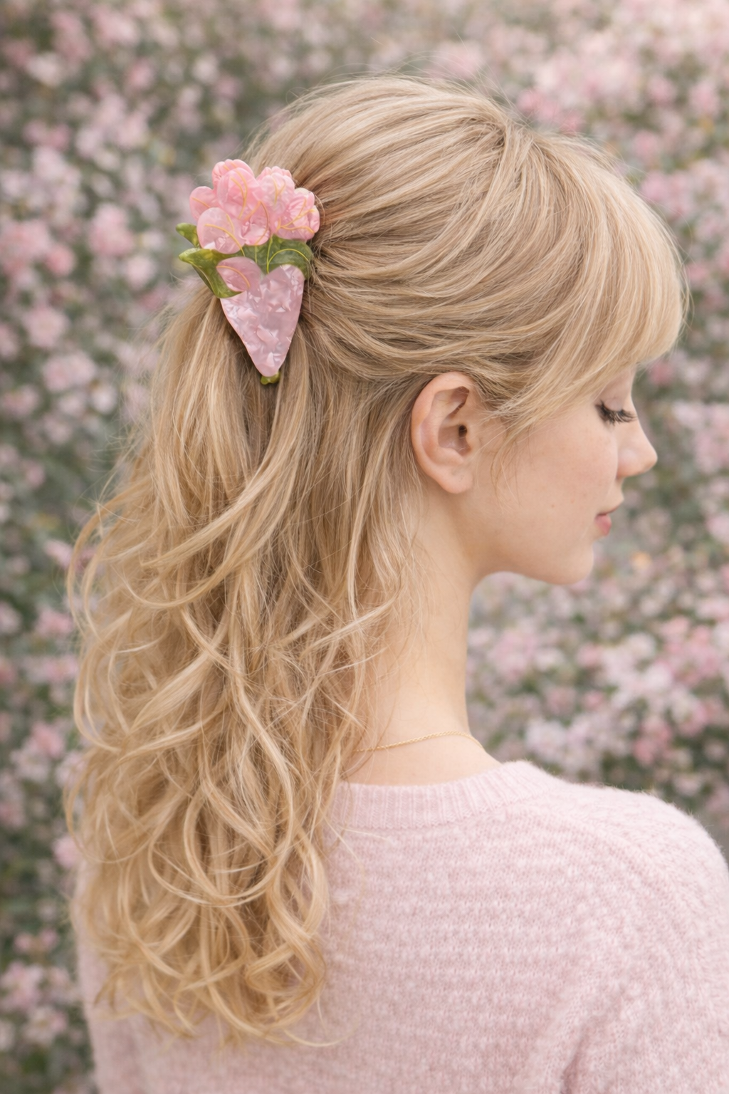 PINCE À CHEVEUX BOUQUET DE FLEUR