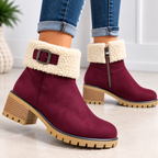 Bottees Basse Fourré Femme Marron, idéale hiver - Mysia Paris-women's boots-Mysia Paris
