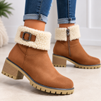 Bottees Basse Fourré Femme Marron, idéale hiver - Mysia Paris-women's boots-Mysia Paris