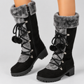 Bottes Hiver Noir Femme Fourré, Gros Mollets - Mysia Paris-women's boots-Mysia Paris-Mysia Paris