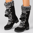 Bottes Hiver Noir Femme Fourré, Gros Mollets - Mysia Paris-women's boots-Mysia Paris-Mysia Paris