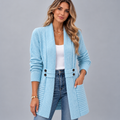 Cardigan En Laine Femme, Gilet Court - Mysia Paris-women's cardigan-Bleu-S-Mysia Paris