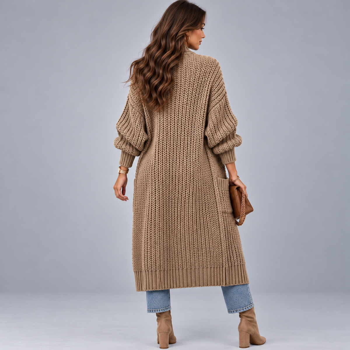 Cardigan Long Femme, En Laine Idéale Hiver - Mysia Paris-women's cardigan-Mysia Paris