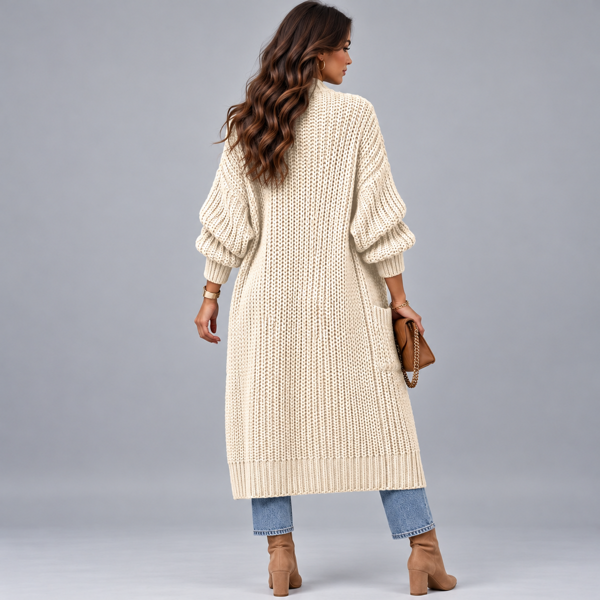 Cardigan Long Femme, En Laine Idéale Hiver - Mysia Paris-women's cardigan-Mysia Paris