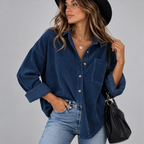 Chemise Oversize En Lin Femme - Mysia Paris-women's shirt-Bleu marine-S-Mysia Paris
