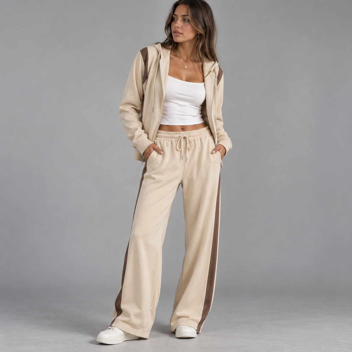 Ensemble De Jogging Femme Survêtement - Mysia Paris-women's set-Kaki-XS-Mysia Paris