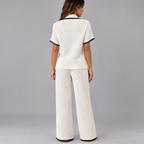 Ensemble Pyjama Femme, Chemise Pantalon De Nuit - Mysia Paris-women's pajama set-Mysia Paris