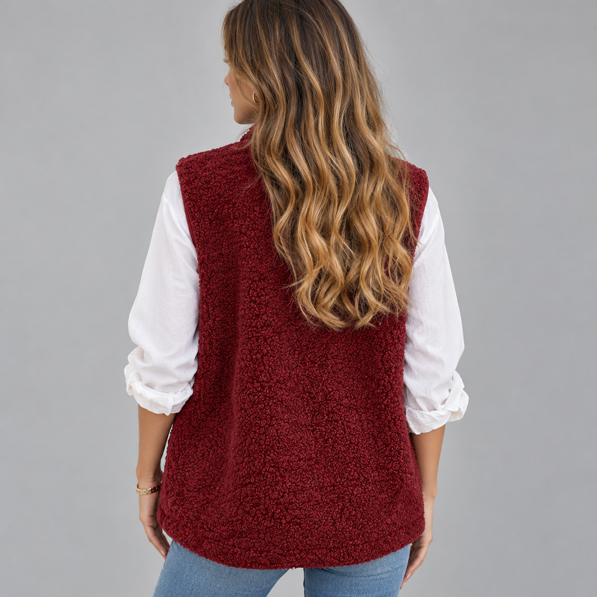 Gilet Sans Manche Femme, Polaire, idéale hiver - Mysia Paris-women's cardigan-Mysia Paris