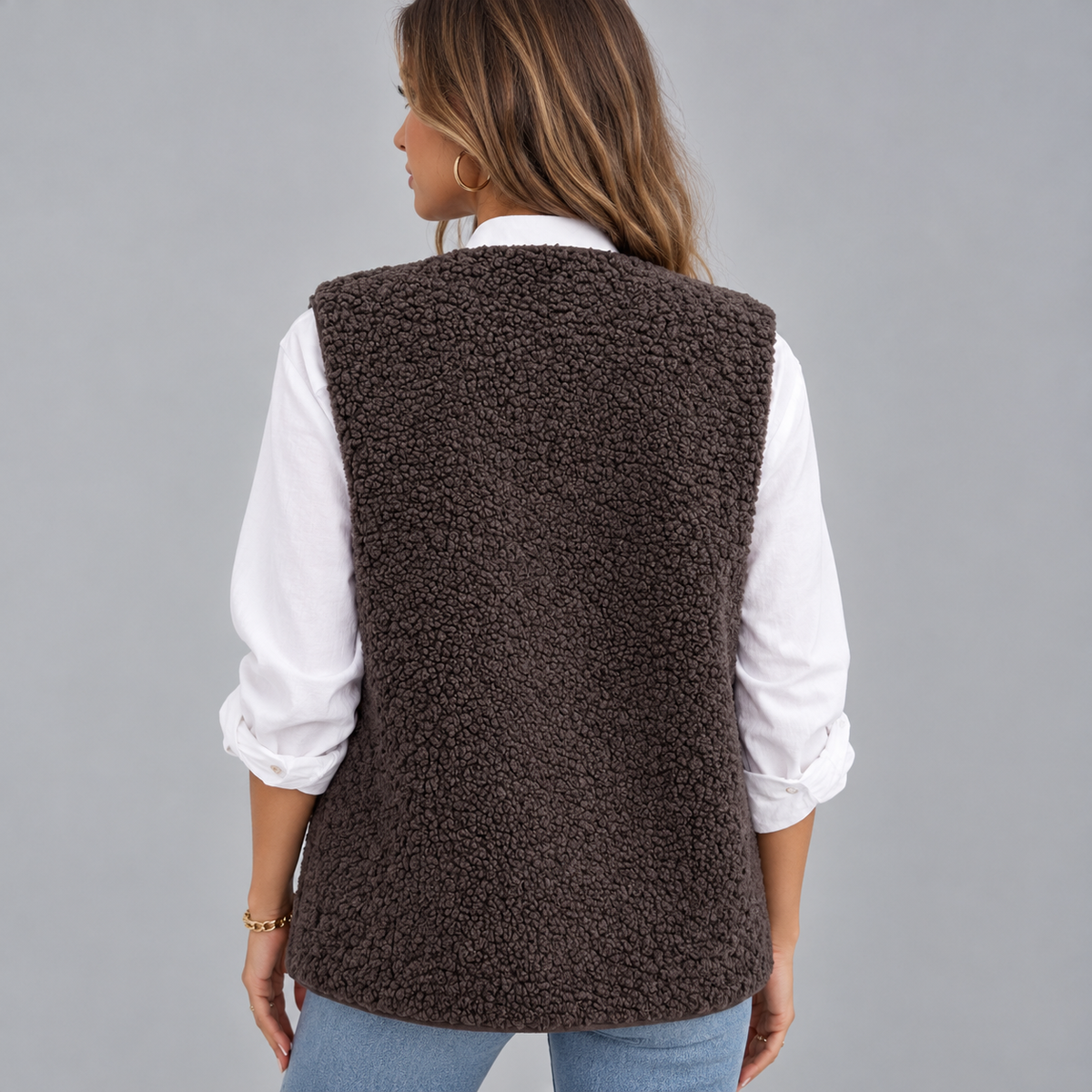 Gilet Sans Manche Femme, Polaire, idéale hiver - Mysia Paris-women's cardigan-Mysia Paris