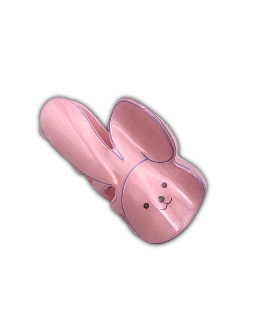 PINCE À CHEVEUX LAPIN ROSE