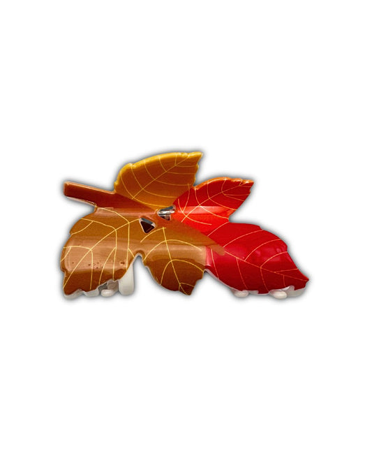 PINCE À CHEVEUX FEUILLE AUTOMNE