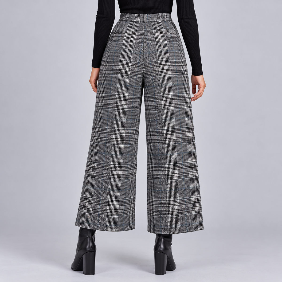 Pantalon Large Chic à Carreaux - Mysia Paris-women's pants-Mysia Paris