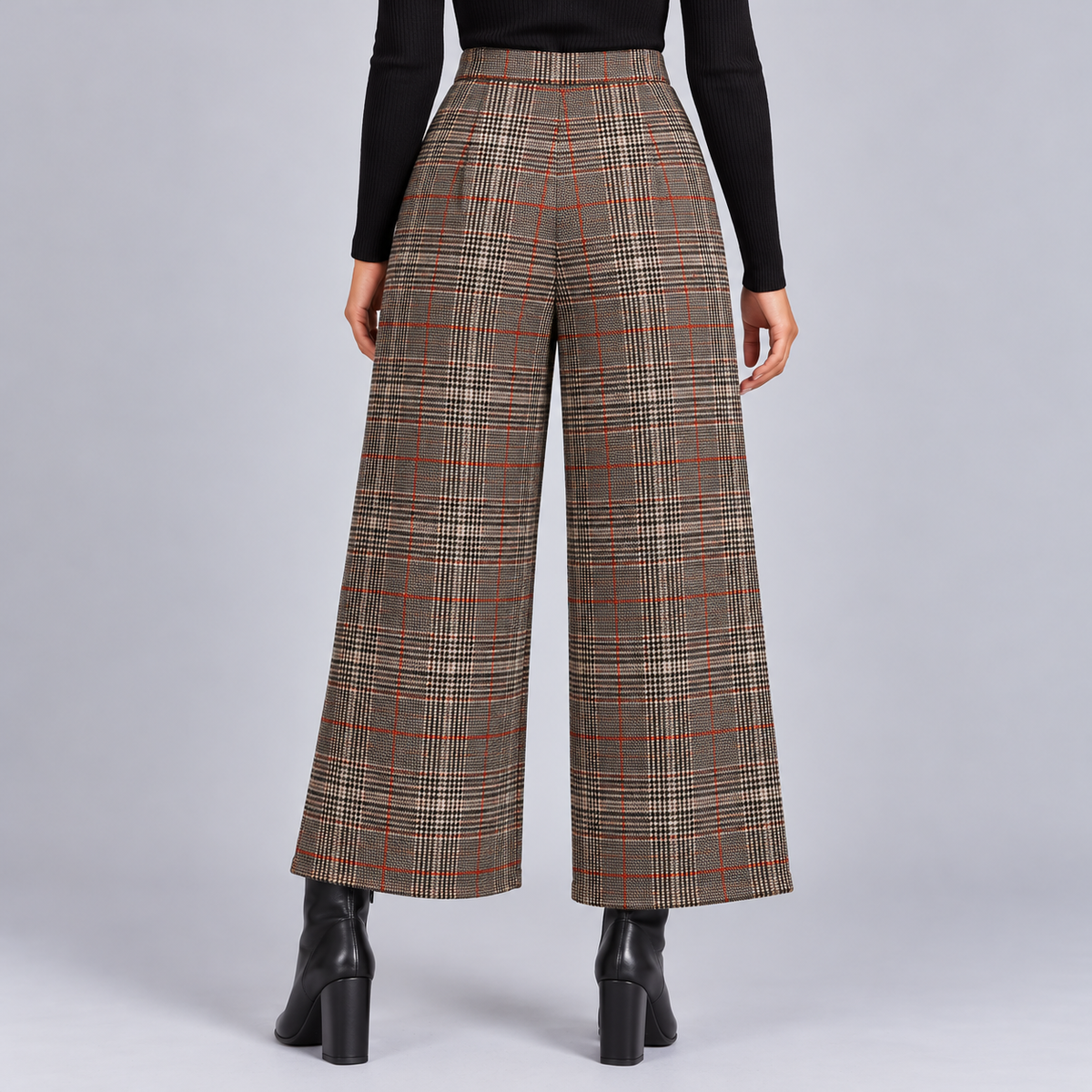 Pantalon Large Chic à Carreaux - Mysia Paris-women's pants-Mysia Paris