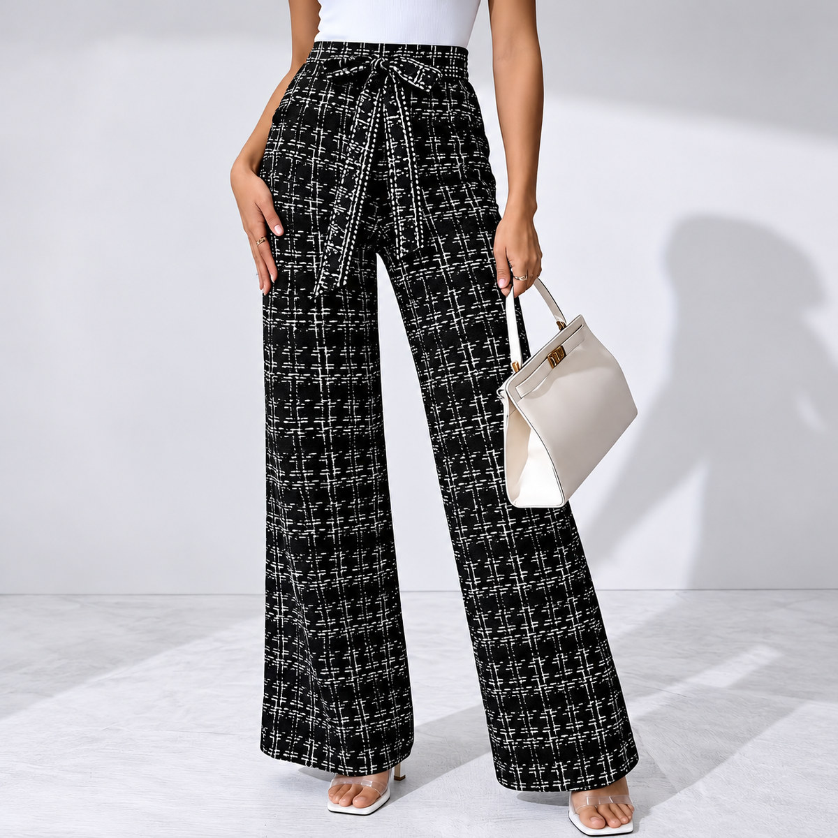 Pantalon Large Fluide Femme à Taille Haute - Mysia paris-women's pants-S-Mysia Paris