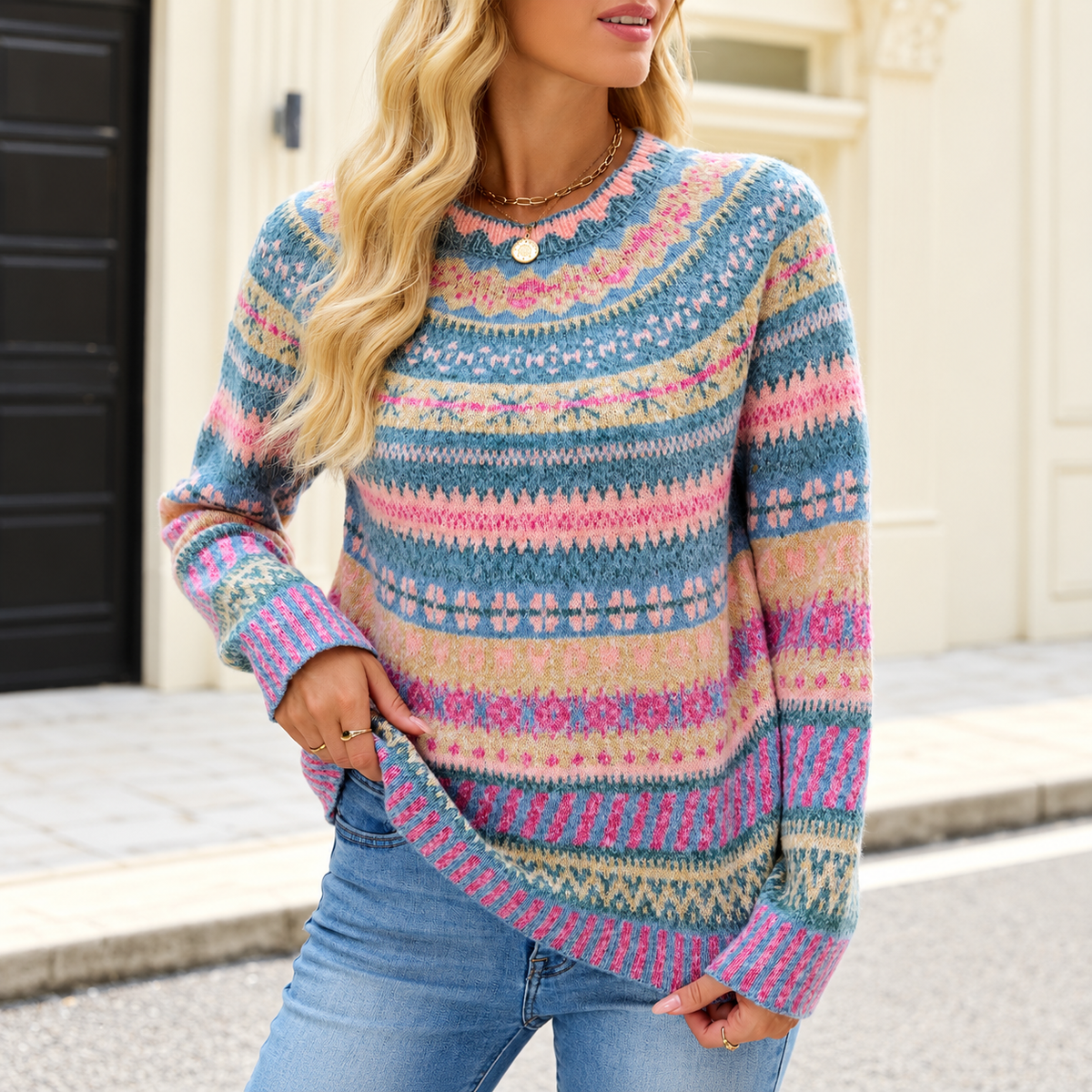 Pull Chic Original Femme, Chaud en Maille - Mysia Paris-women's sweater-S-Mysia Paris