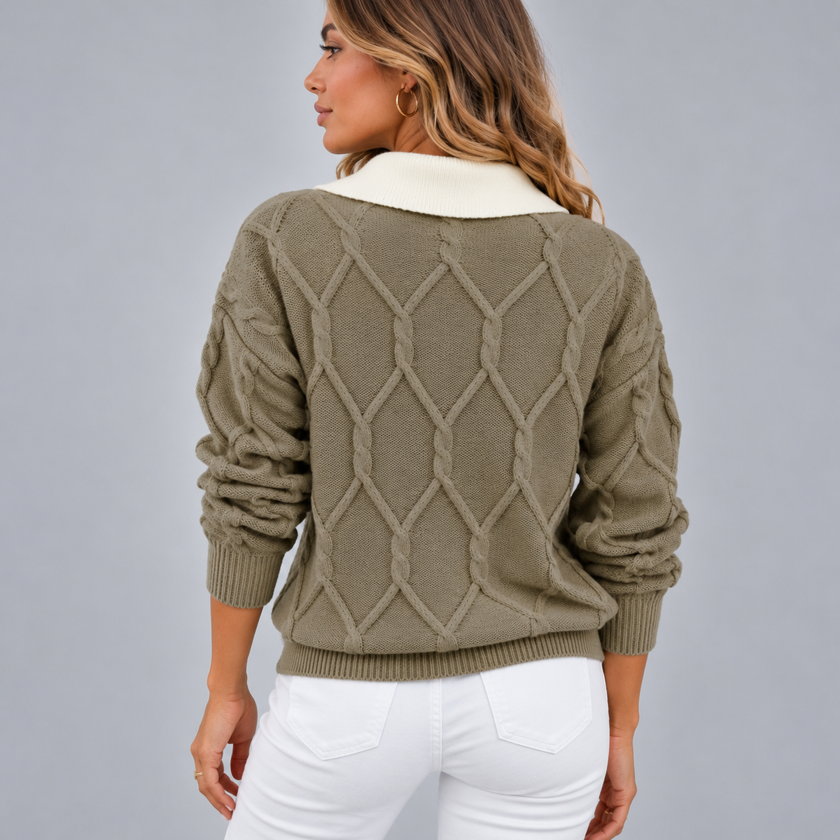 Pull Col En V En Laine Chic - Mysia Paris-women's sweater-Mysia Paris