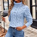 Pull Col Roulé Femme en Laine Chaud - Mysia Paris-women's sweater-Bleu clair-S-Mysia Paris