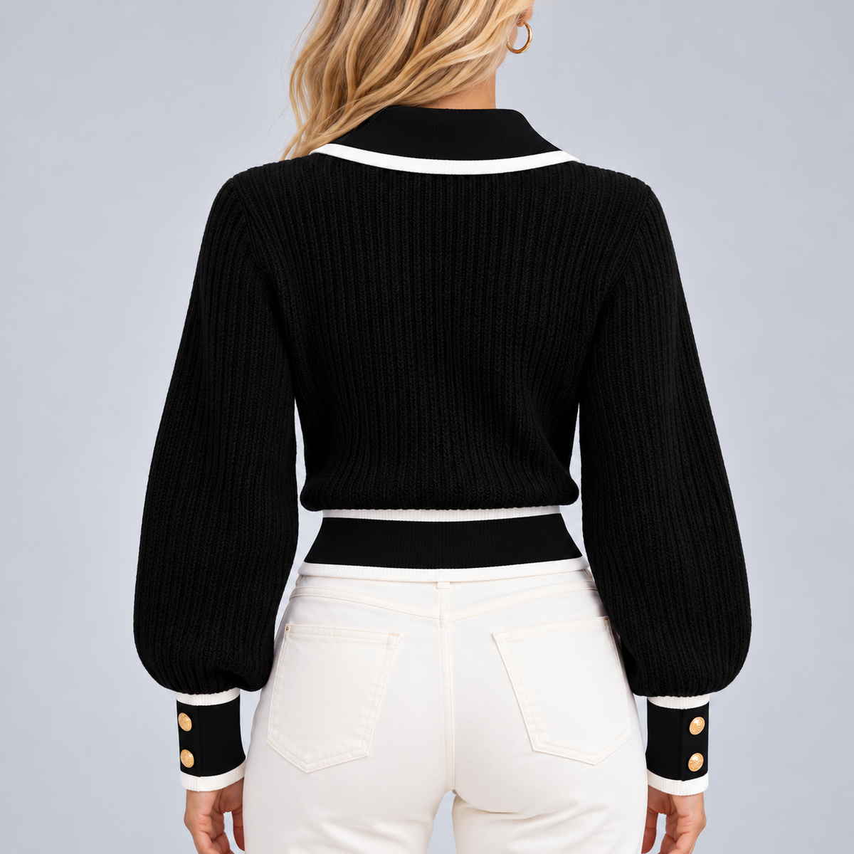 Pull En Laine Chaud Femme, Col Chic - Mysia Paris-women's sweater-Mysia Paris