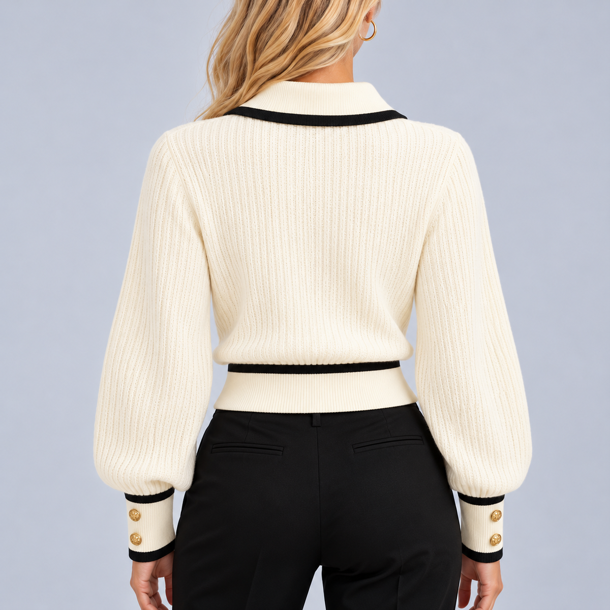 Pull En Laine Chaud Femme, Col Chic - Mysia Paris-women's sweater-Mysia Paris