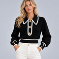 Pull En Laine Chaud Femme, Col Chic - Mysia Paris-women's sweater-Noir-XS-Mysia Paris