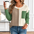 Pull En Laine Femme Chaud pour l'hiver - Mysia Paris-women's sweater-Vert-S-Mysia Paris