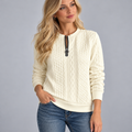 Pull En Laine Polaire Femme, Demi-Zip - Mysia Paris-women's sweater-Jaune-XS-Mysia Paris
