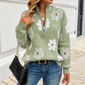 Pull Femme Chaud, Col à Demi-Zip - Mysia Paris-women's sweater-Vert-S-Mysia Paris