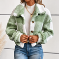 Veste Hiver Femme Bicolore - Polaire Femme pour l'hiver-women's coat-Vert-S-Mysia Paris