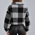 Veste Matelassée Femme Polaire à Carreaux - Mysia Paris