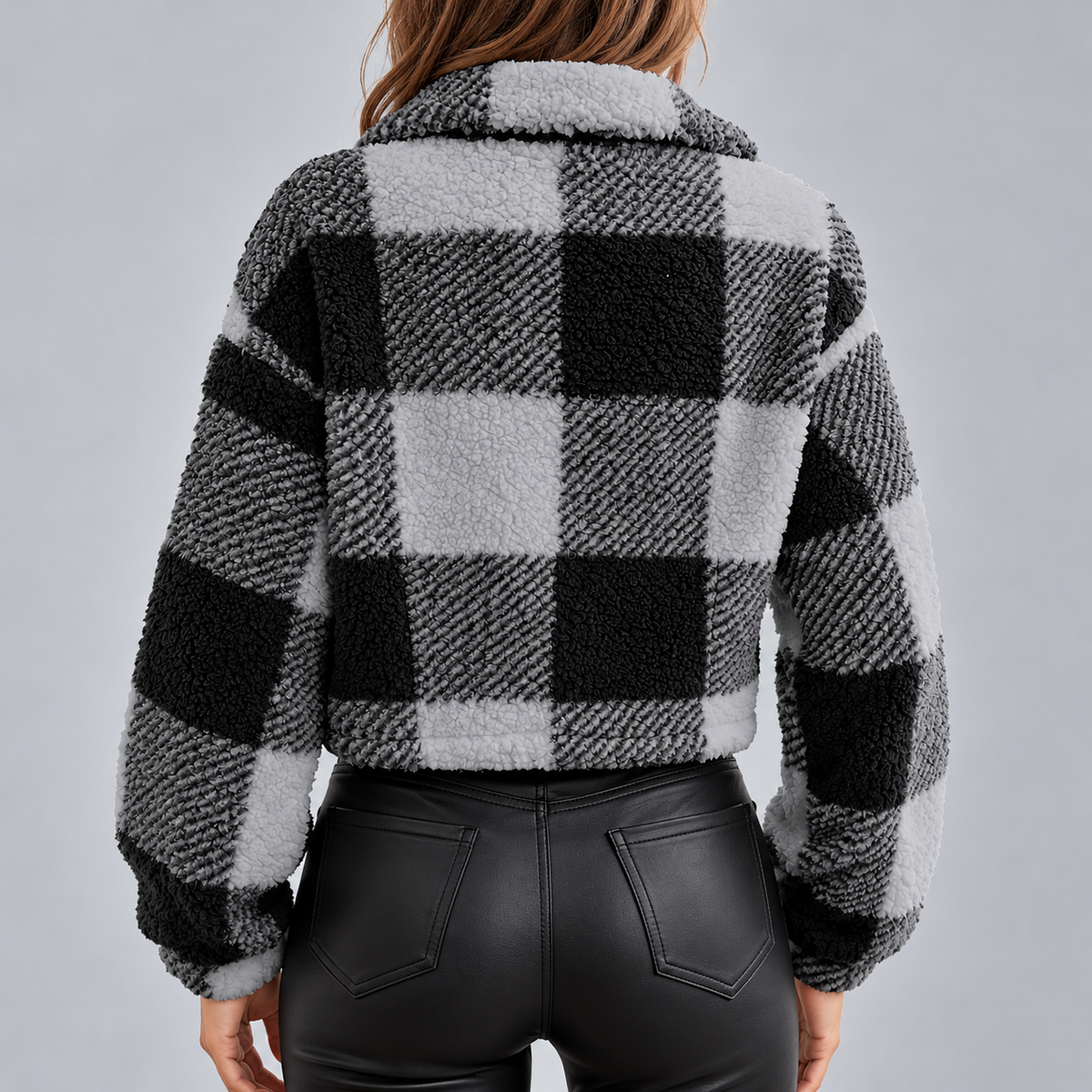 Veste Matelassée Femme Polaire à Carreaux - Mysia Paris