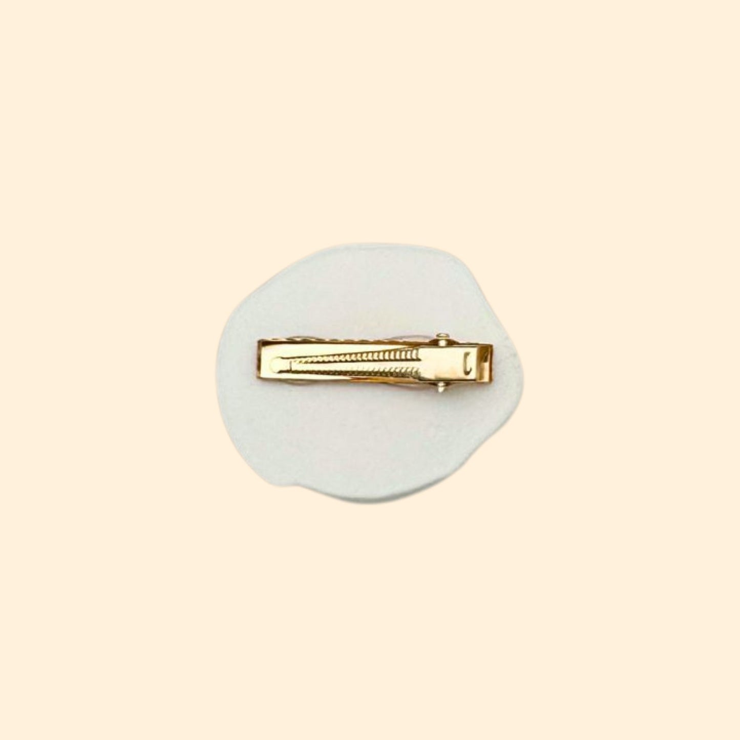 BARRETTE CHEVEUX OEUF AU PLAT