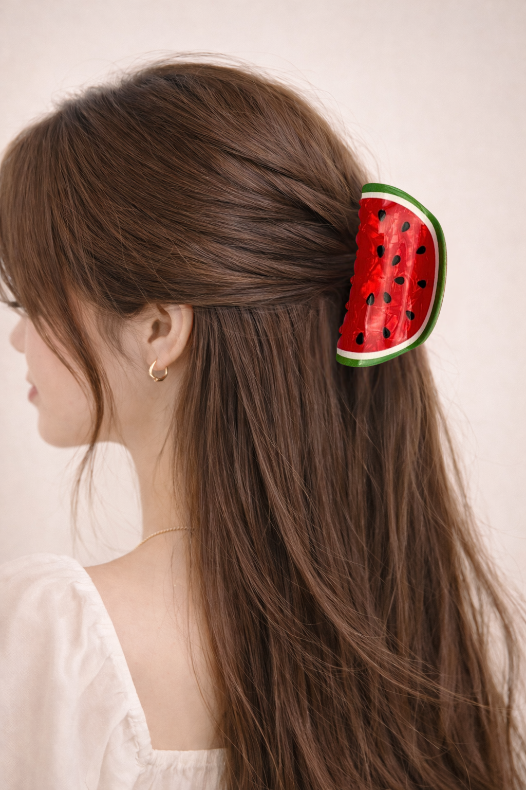 PINCE À CHEVEUX PASTÈQUE