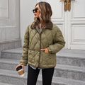 veste matelassée femme style bomber polaire, idéale hiver-women's jacket-Vert-S-Mysia Paris